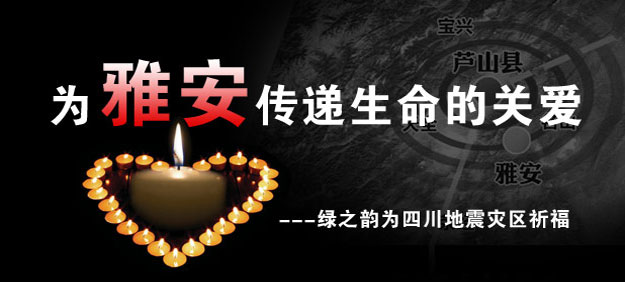 為雅安祈?！G之韻用愛(ài)心行動(dòng)守護(hù)雅安人民