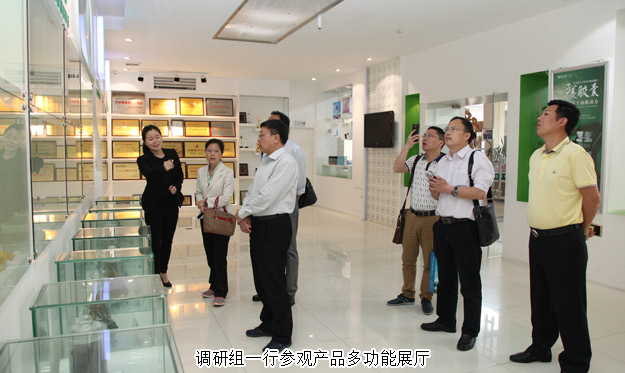 湖北蘄春縣委常委、統(tǒng)戰(zhàn)部長蔡緒銀一行蒞臨綠之韻考察調(diào)研