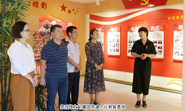 長沙市國稅局領(lǐng)導一行蒞臨綠之韻集團參觀，開展主題黨日交流活動