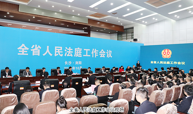 胡國安董事長受邀參加湖南全省人民法庭工作會議，省高級人民法院黨組書記、院長田立文出席并講話