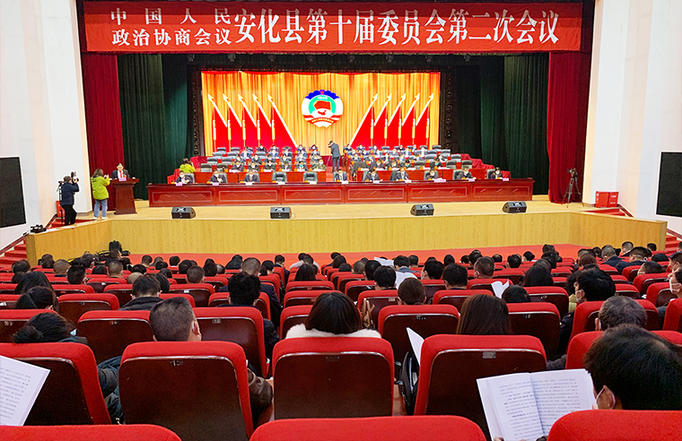 安化縣政協(xié)委員、綠之韻集團副總經(jīng)理胡武安參加政協(xié)安化縣第十屆委員會第二次會議